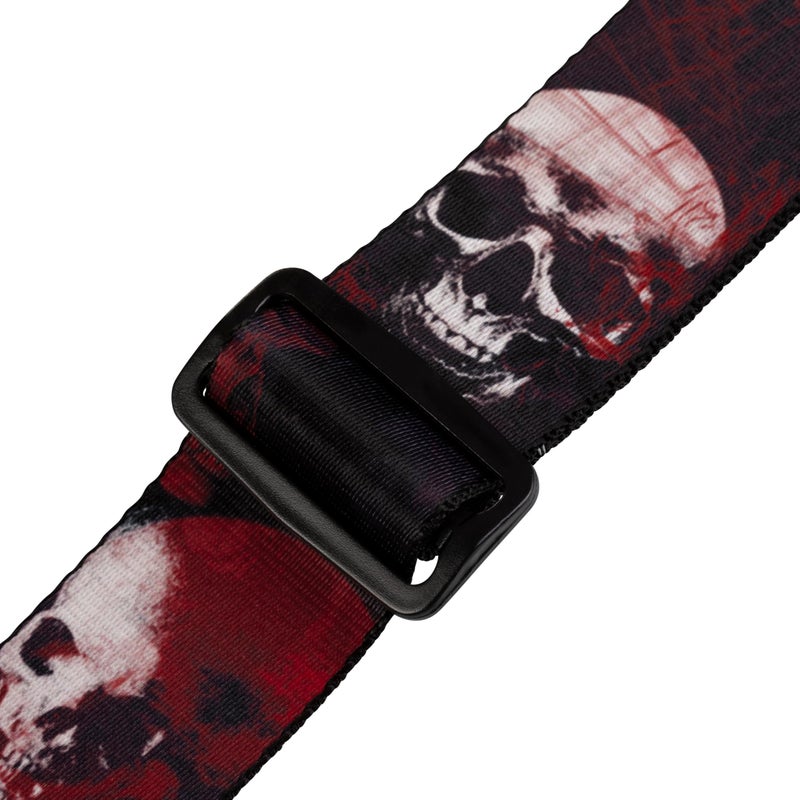 Levy's Leathers MPS2-093 2" Sonic-Artâ„¢ polyester guitar strap, genuine leather ends and tri-glide adjustment. - Image 3